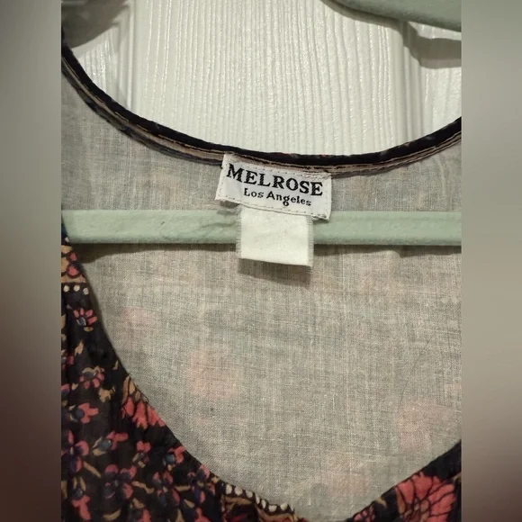 Melrose Boho Patchwork Bohemian Midi Dress - Picture 6 of 8